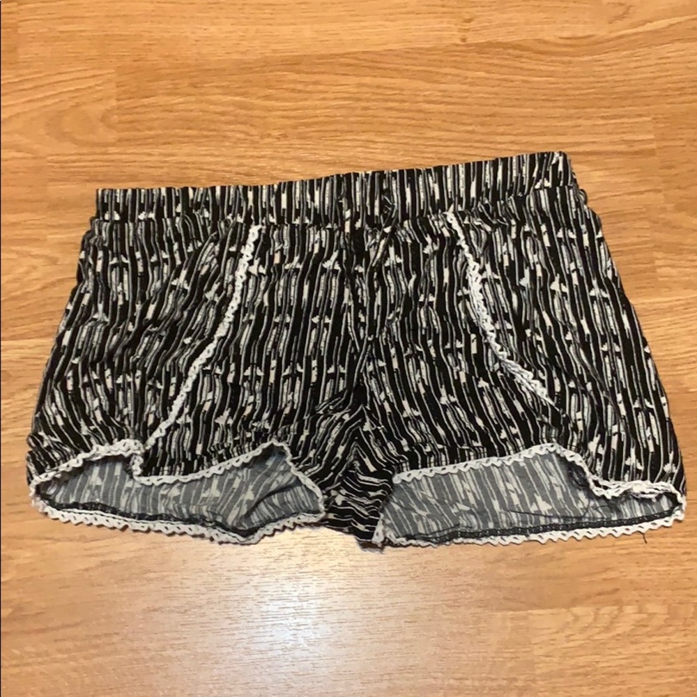 Girl’s Black and White Shorts